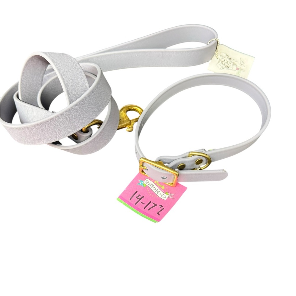 The High Desert Waterproof Vegan Leather Dog Leash with matching Collar